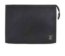 Louis Vuitton Pochette Voyage, Taiga Leather, Black,TA4220, 2*